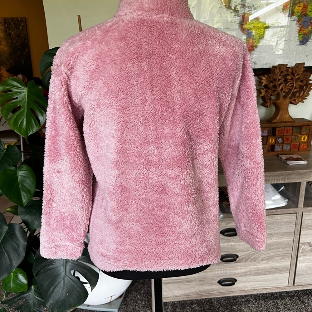 The Children's Place Plush Half-Zip Turtleneck Sweater - Pink - Picture 4 of 7